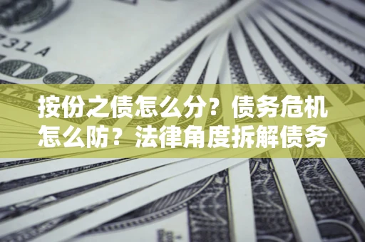 北京按份之债怎么分？债务危机怎么防？法律角度拆解债务分配与风险自保指南